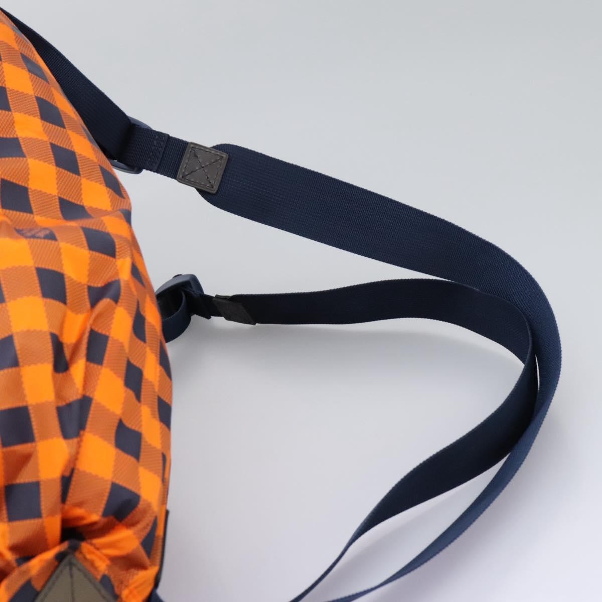 Louis Vuitton Aventure Backpack Damier Nylon, Orange, Nylon, Backpack
