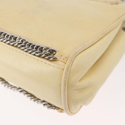Chanel Matelasse Chain Shoulder Bag Leather, IVORY, LEATHER, Shoulder bag