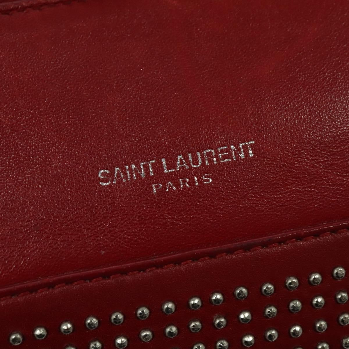 Saint Laurent Classic Baby Duffle Bag Leather, RED, LEATHER, Travel bag
