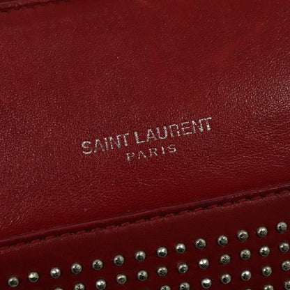 Saint Laurent Classic Baby Duffle Bag Leather, RED, LEATHER, Travel bag