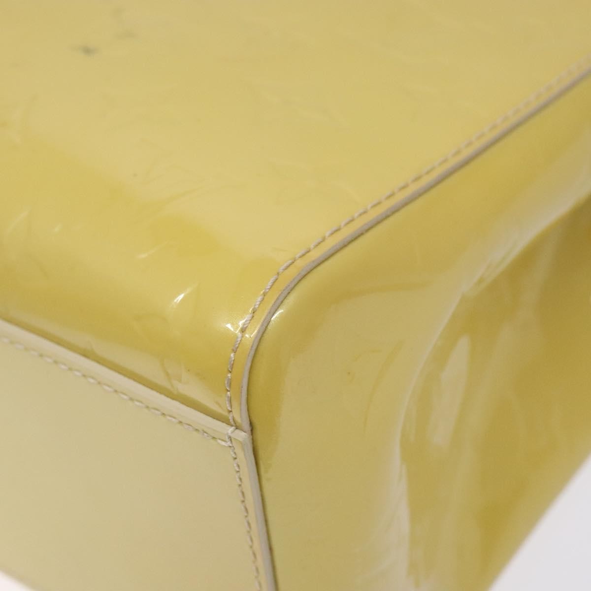 Louis Vuitton Catalina Handbag Monogram Vernis, YELLOW, PATENT_LEATHER, Tote bag