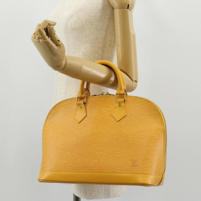 Louis Vuitton Alma Handbag Epi Leather, YELLOW, LEATHER, Handbag