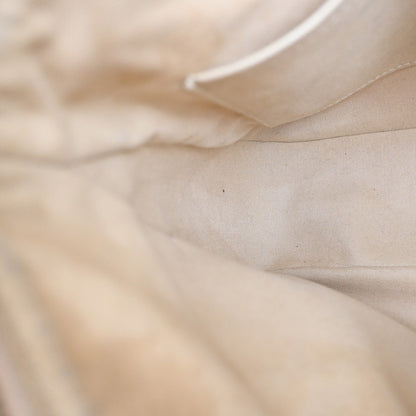 Louis Vuitton Siracusa Handbag Damier, WHITE, LEATHER, Shoulder bag