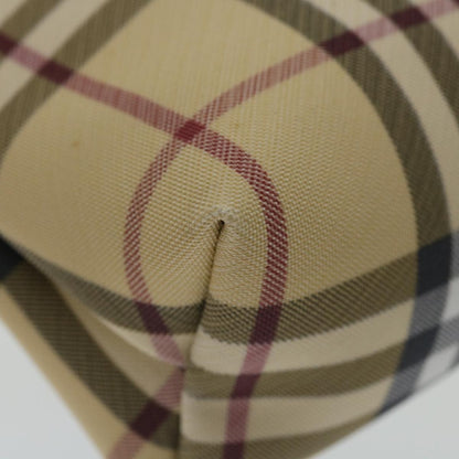 Burberry Nova check Pochette Canvas, BEIGE, CANVAS, Clutche & pouche