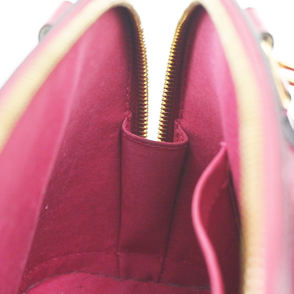 Louis Vuitton Alma Handbag Monogram Vernis, PINK, PATENT_LEATHER, Handbag