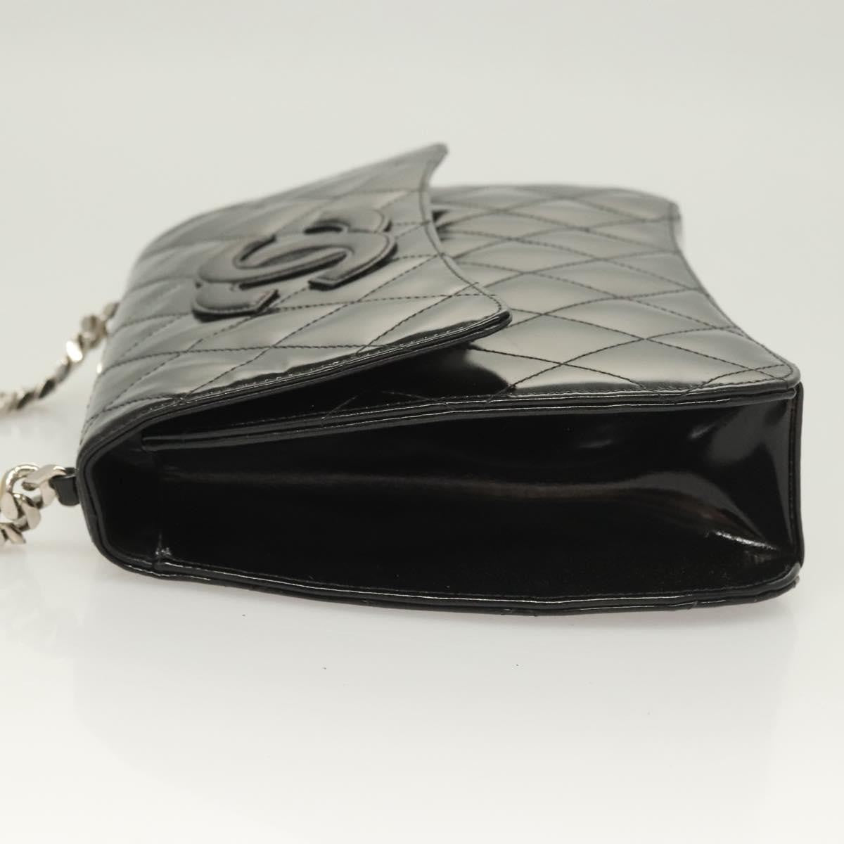 Chanel Vintage ID Bracelet Flap Bag Quilted Patent, BLACK, PATENT_LEATHER, Handbag