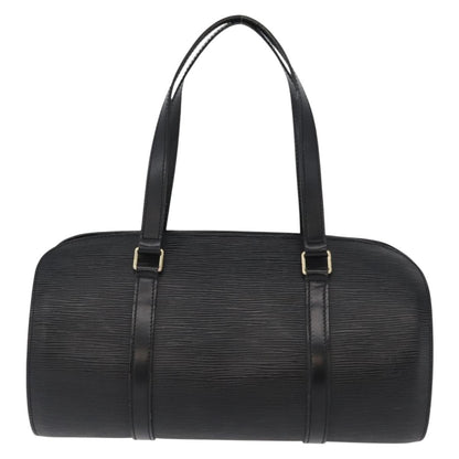 Louis Vuitton Soufflot Handbag Epi Leather, BLACK, LEATHER, Handbag
