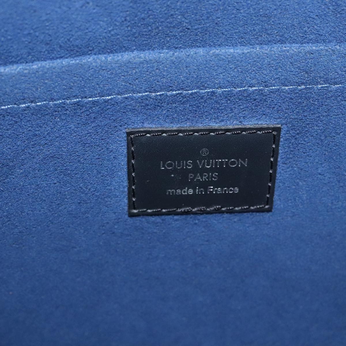 Louis Vuitton Pochette Jour Initials Epi Leather, BLACK, LEATHER, Clutche & pouche