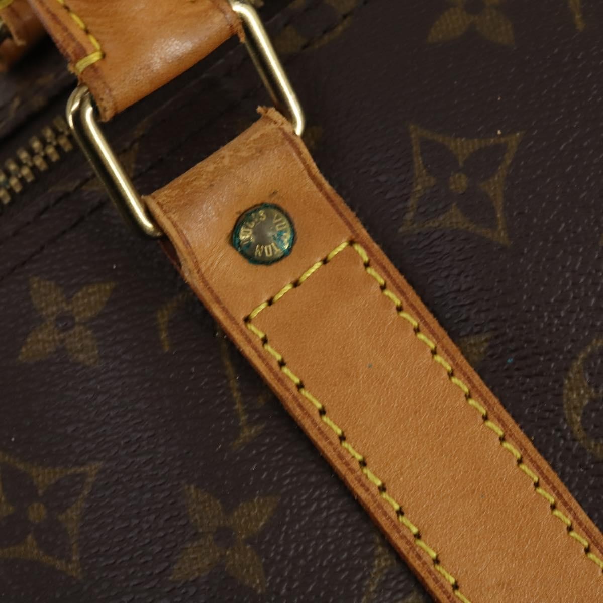 Louis Vuitton Keepall Bag Monogram Canvas, BROWN, CANVAS, Travel bag
