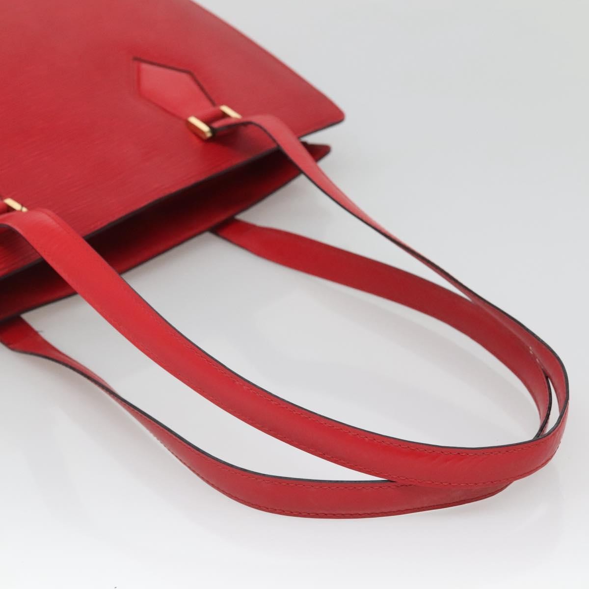 Louis Vuitton Duplex Bag Epi Leather, RED, LEATHER, Handbag