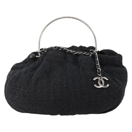 Chanel Knitting Satchel Boucle Tweed, Multicolour, Tweed, Handbag