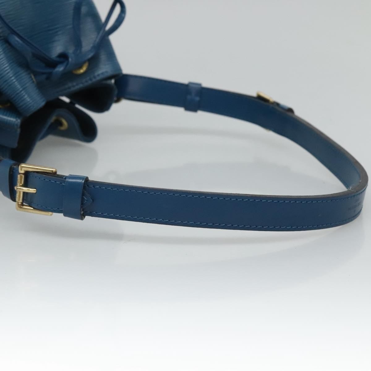 Louis Vuitton Petit Noe Handbag Epi Leather, BLUE, LEATHER, Handbag