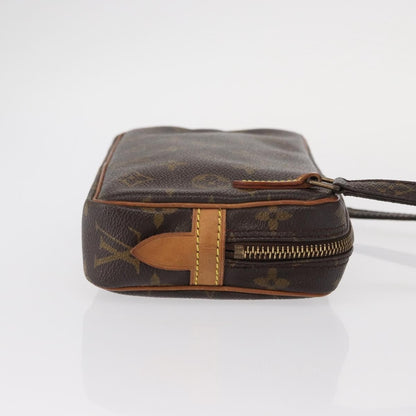 Louis Vuitton Pochette Marly Bandouliere Bag Monogram Canvas, BROWN, CANVAS, Shoulder bag