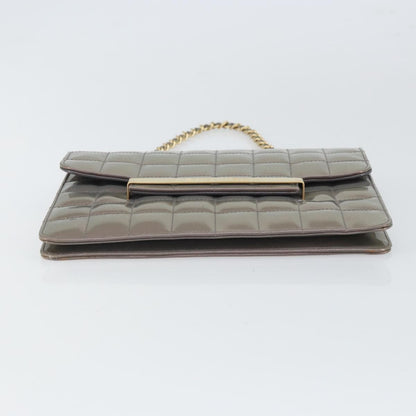 Chanel Chocolate Bar Chain Flap Bag Quilted Patent, PURPLE, PATENT_LEATHER, Handbag
