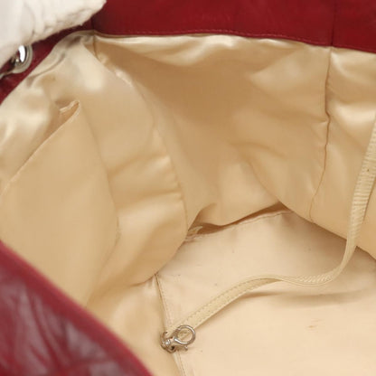 Chanel Vintage Reissue Chain Shopping Tote Leather, RED, LEATHER, Tote bag