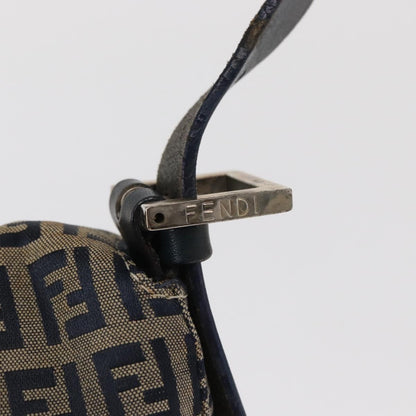 Fendi Baguette Bag Zucchino Canvas, NAVY, CANVAS, Shoulder bag