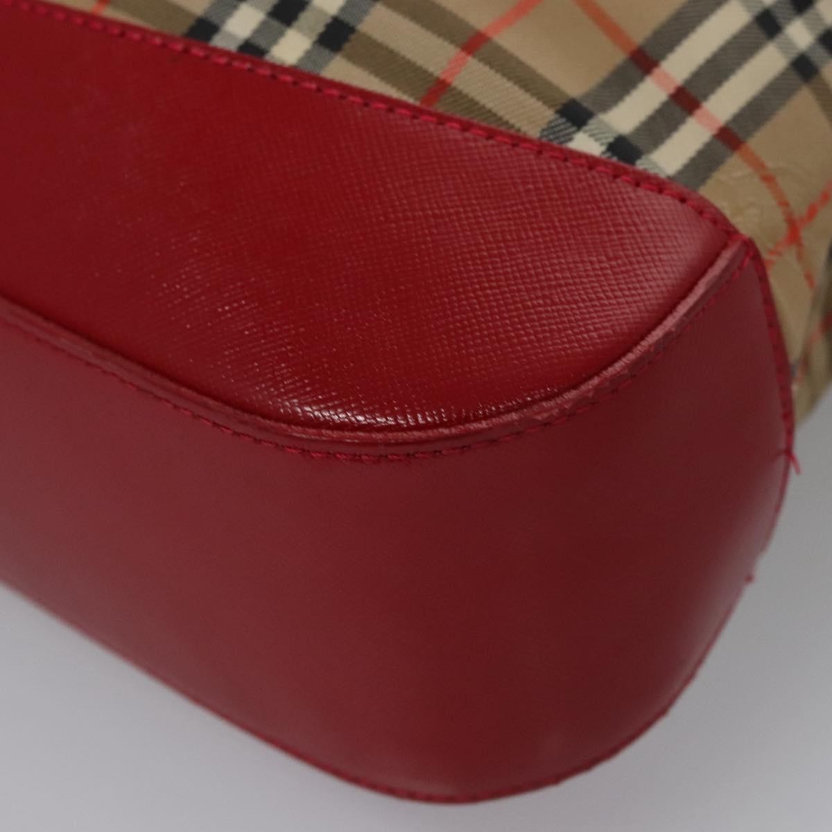 Burberry Shoulder Bag Nova Check Canvas, BEIGE, CANVAS, Shoulder bag