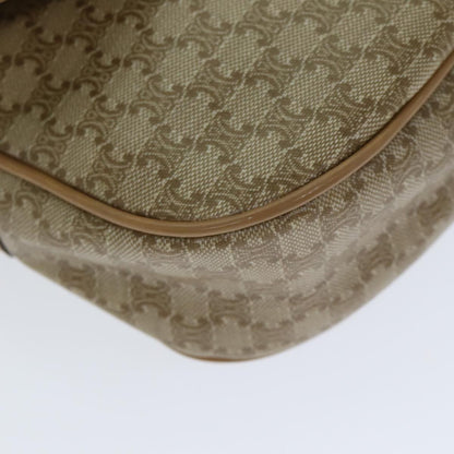 Celine Macadam Shoulder Bag PVC Leather, BEIGE, CANVAS, Shoulder bag