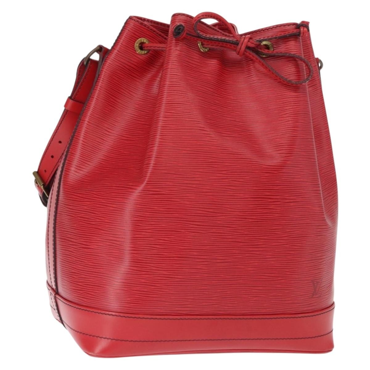 Louis Vuitton Petit Noe NM Handbag Epi Leather, RED, LEATHER, Shoulder bag