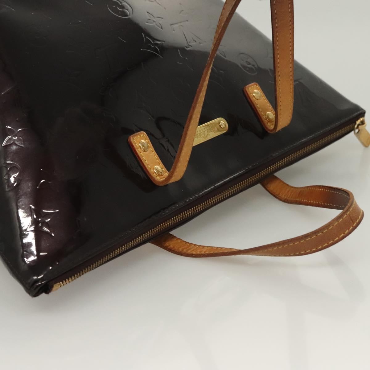 Louis Vuitton Bellevue Handbag Monogram Vernis, PURPLE, PATENT_LEATHER, Handbag
