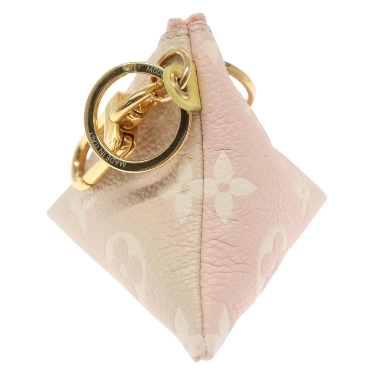 Louis Vuitton Berlingot Key Pouch Monogram Empreinte Leather, PINK, LEATHER, Charms and Keychains