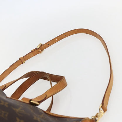 Louis Vuitton Palermo Handbag Monogram Canvas, BROWN, CANVAS, Tote bag