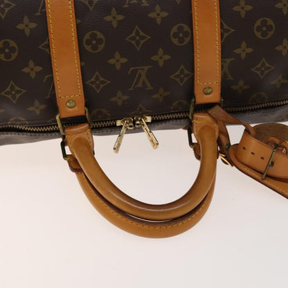 Louis Vuitton Keepall Bag Monogram Canvas, BROWN, CANVAS, Travel bag