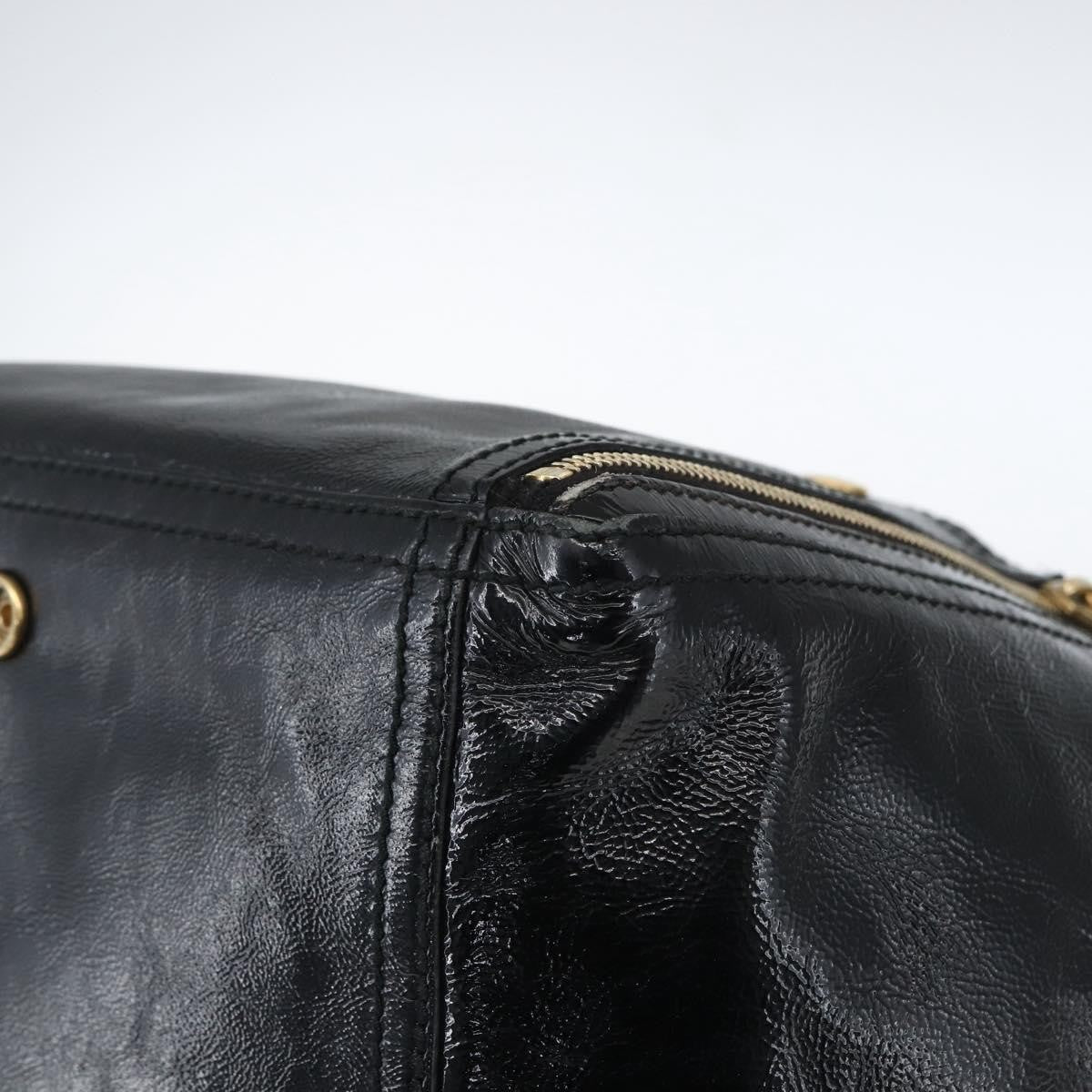 Saint Laurent Downtown Handbag Patent, BLACK, PATENT_LEATHER, Tote bag
