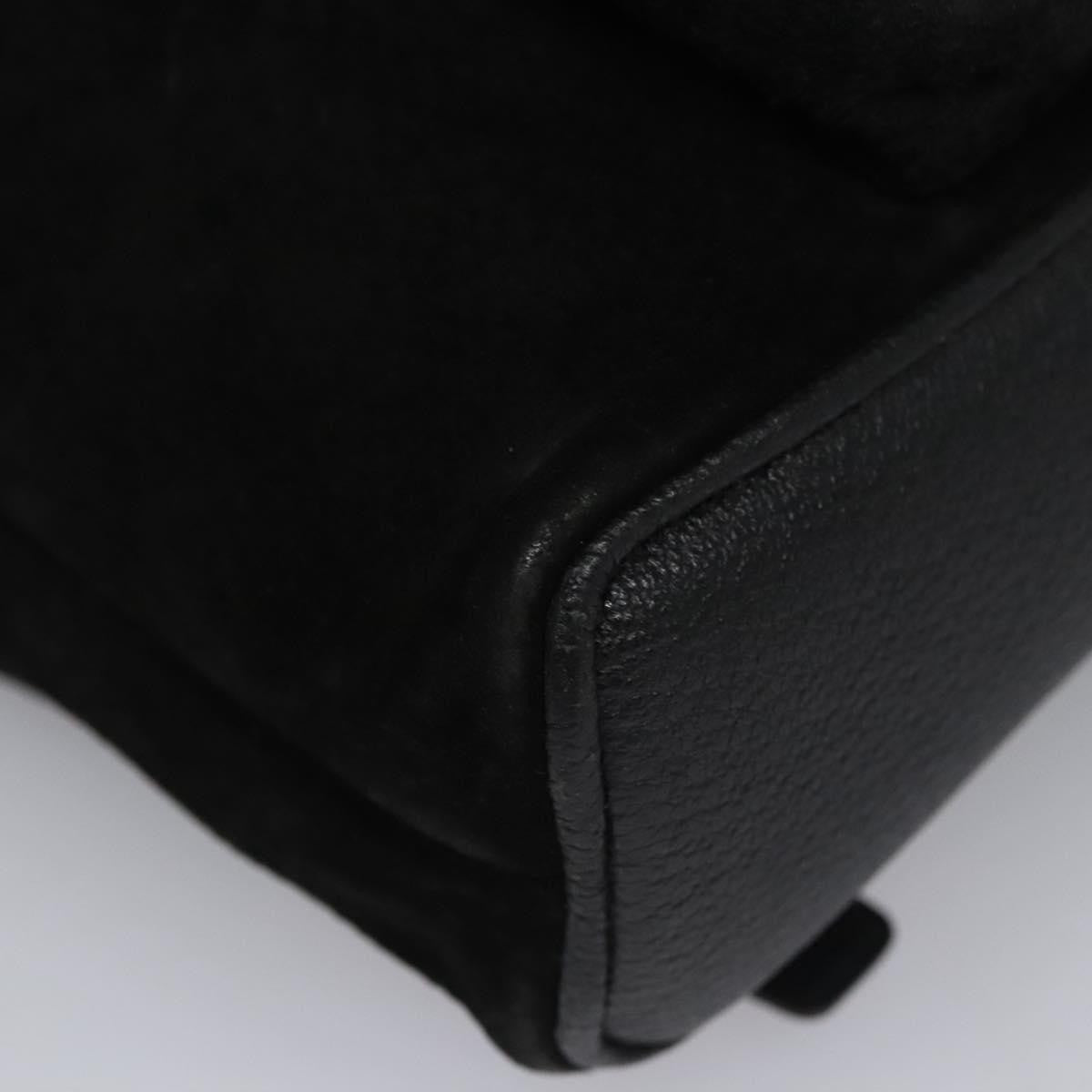Gucci Gucci bamboo backpack daim, BLACK, SUEDE, Backpack