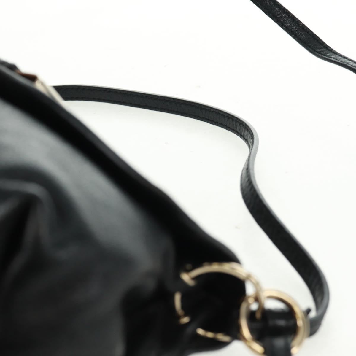 Chloe Lily Shoulder bag Leather, BLACK, LEATHER, Shoulder bag