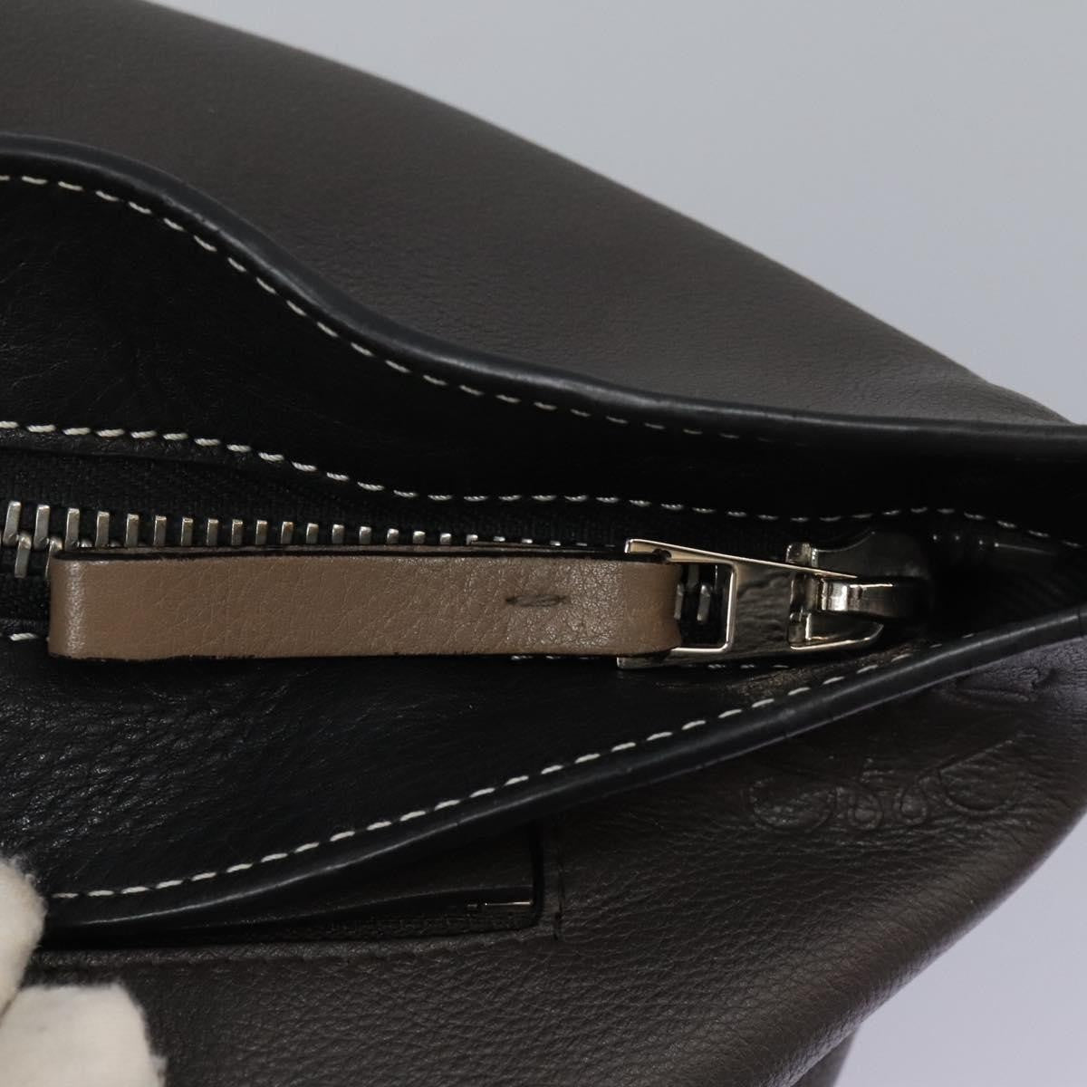 Loewe Anton Sling Bag Leather, Gray, Leather, Backpack