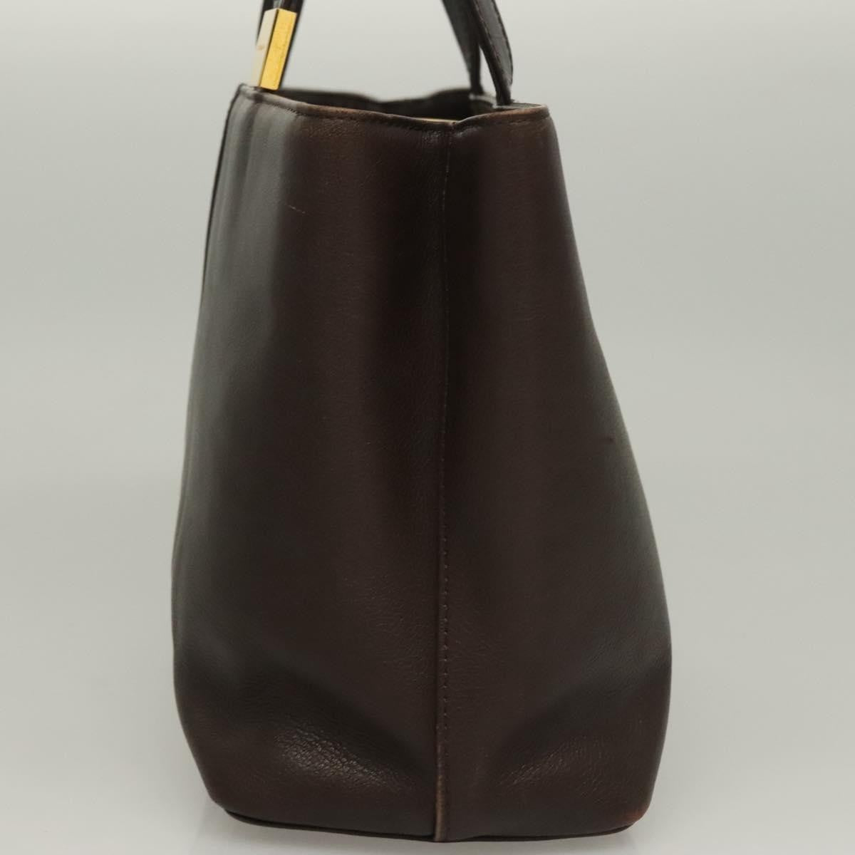 Burberry Vintage Handbag Leather, BROWN, LEATHER, Handbag