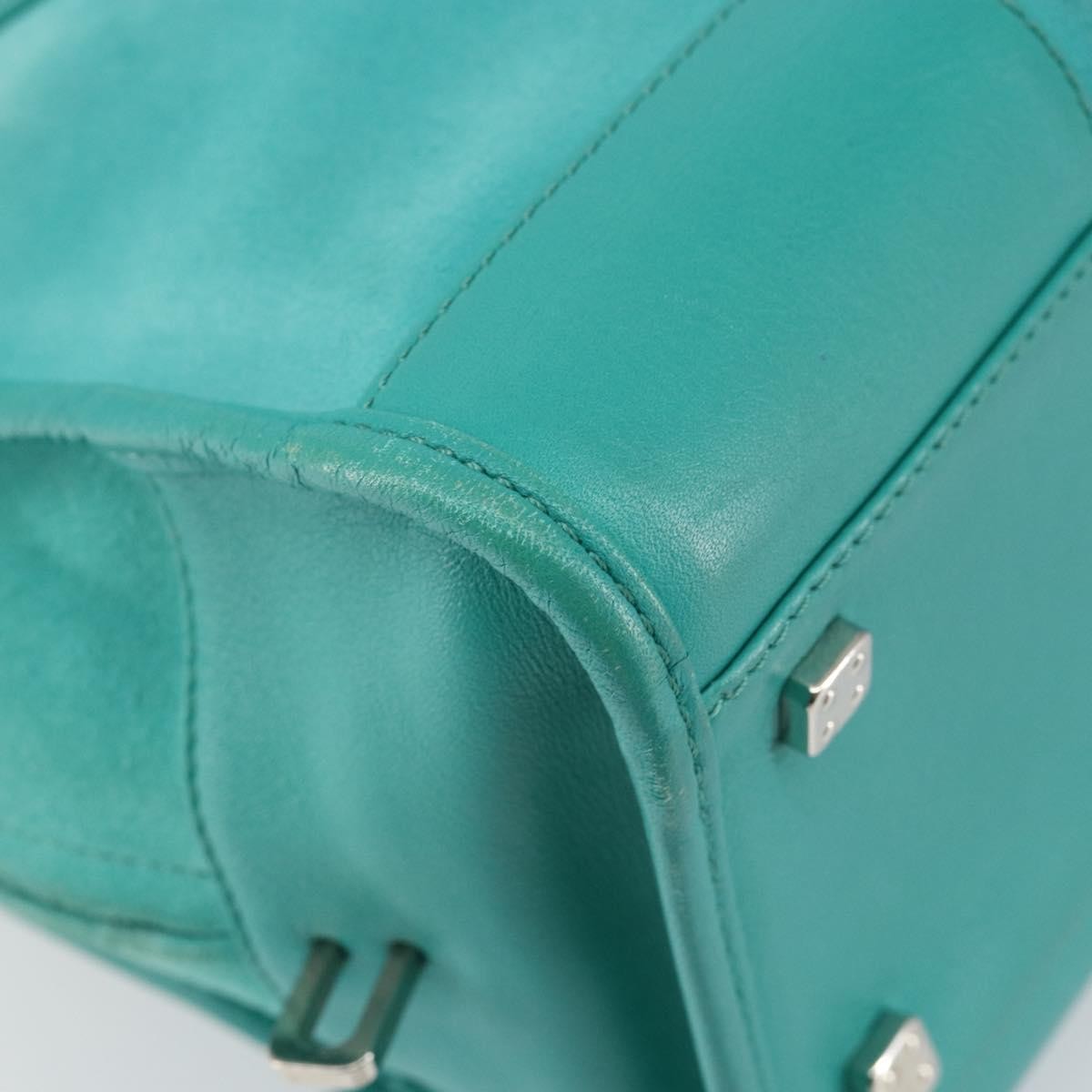 Loewe Amazona Bag Suede, TURQUOISE, SUEDE, Handbag