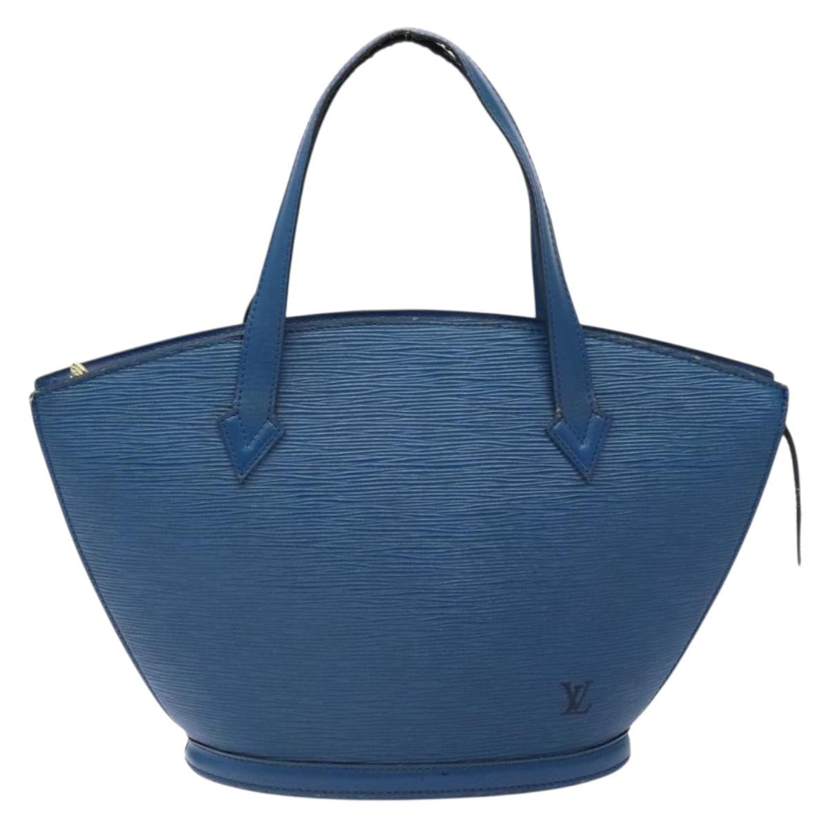 Louis Vuitton Saint Jacques Handbag Epi Leather, BLUE, LEATHER, Shoulder bag