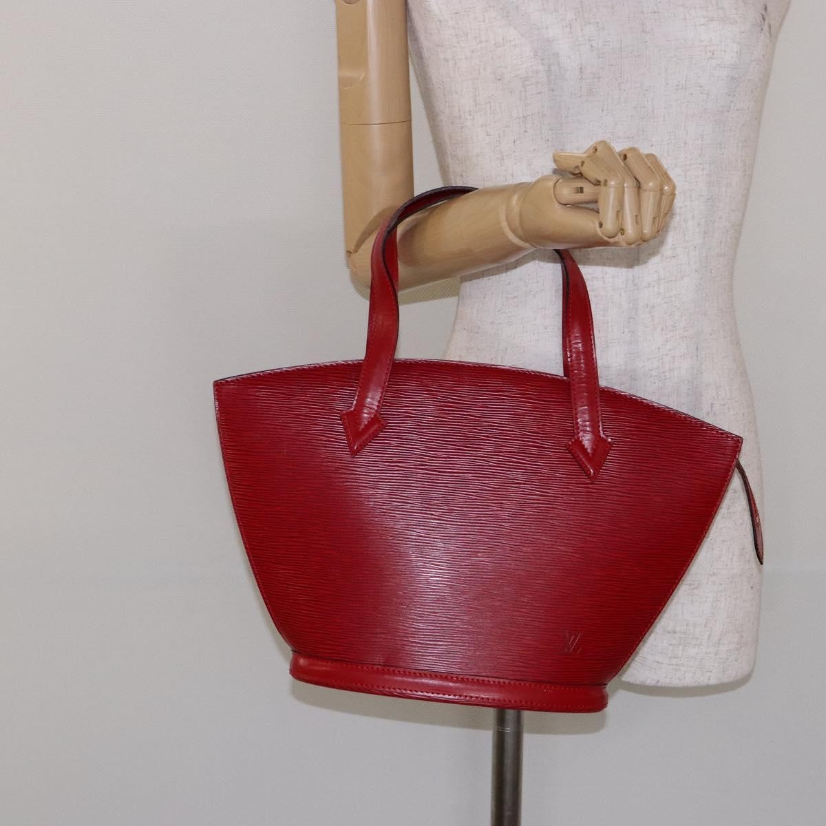 Louis Vuitton Saint Jacques Handbag Epi Leather, RED, LEATHER, Handbag