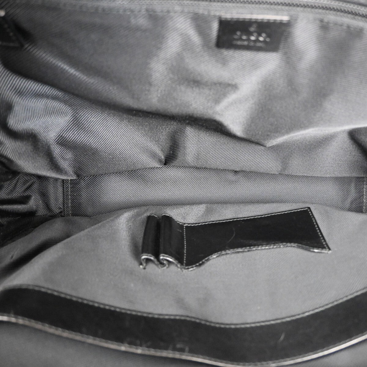 Gucci Vintage Web Briefcase GG Coated Canvas, BLACK, CANVAS, Briefcase