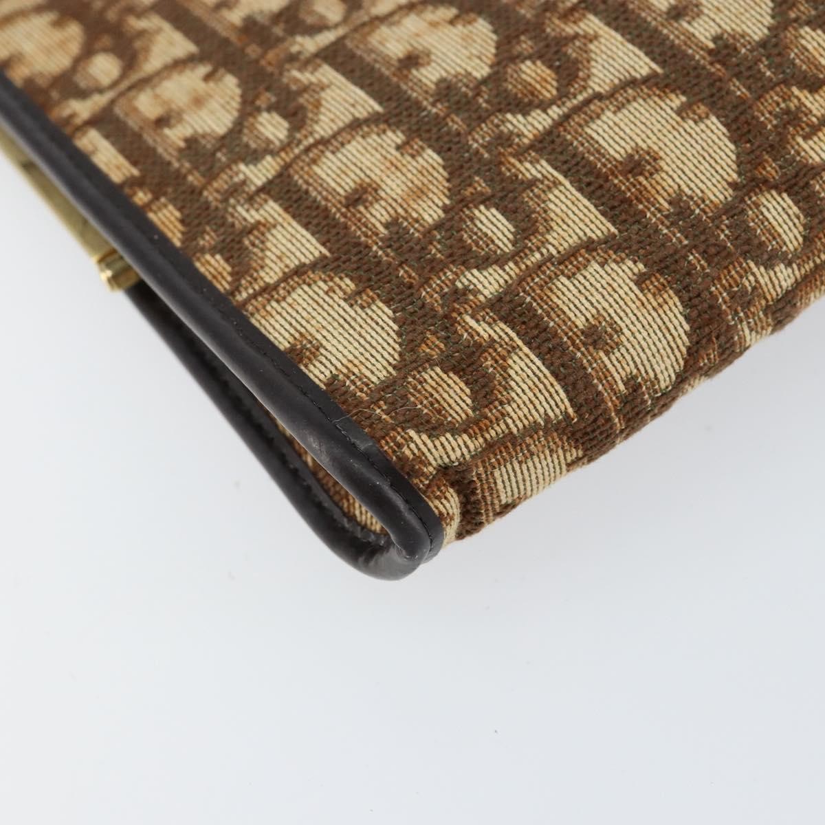 Christian Dior Vintage Trotter Pouch Diorissimo Canvas, BROWN, CANVAS, Clutche & pouche