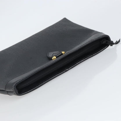 Christian Dior Trotter pouch Canvas, Black, Canvas, Clutch