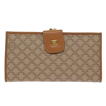 Celine Macadam Wallet Medium, BEIGE, CANVAS, Wallets