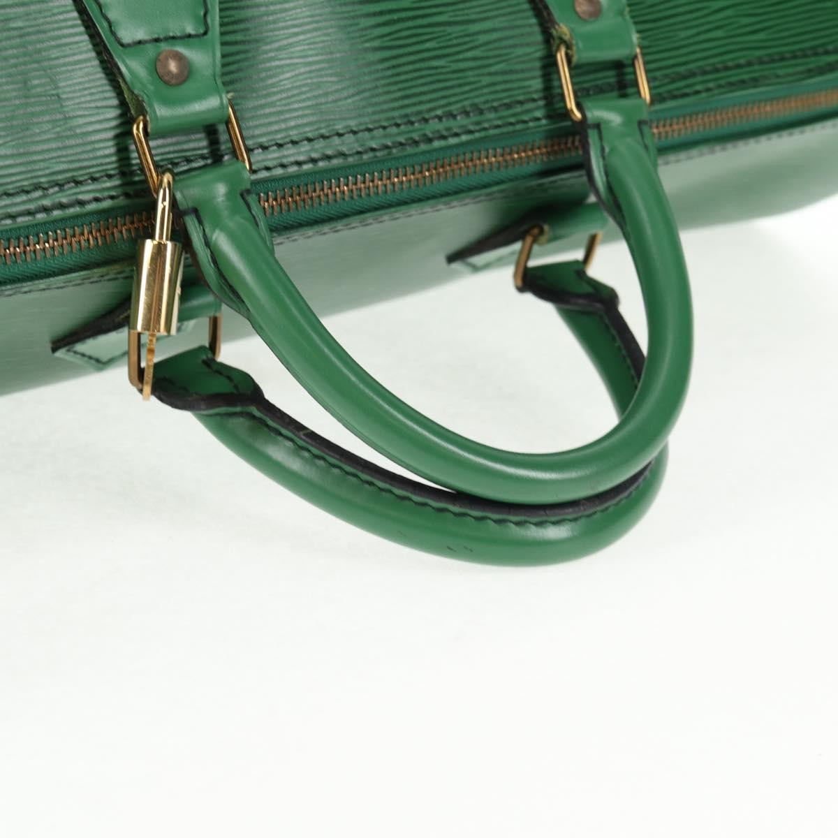Louis Vuitton Speedy Handbag Epi Leather, GREEN, LEATHER, Handbag