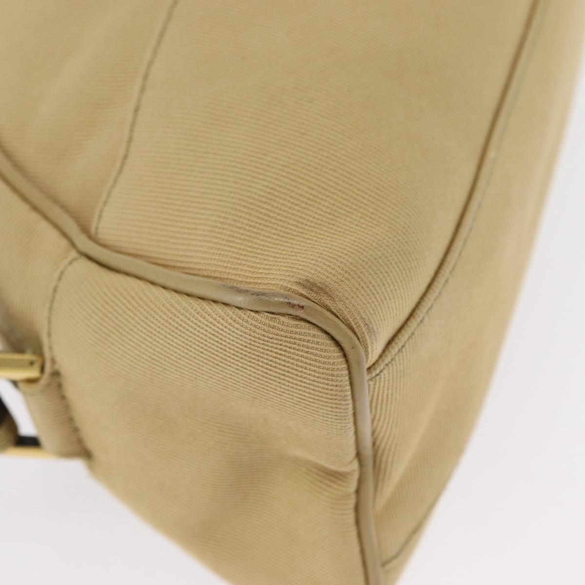 Gucci Vintage Shoulder Bag Canvas, BEIGE, CANVAS, Shoulder bag