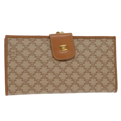 Celine Macadam Wallet Medium, BEIGE, CANVAS, Wallets