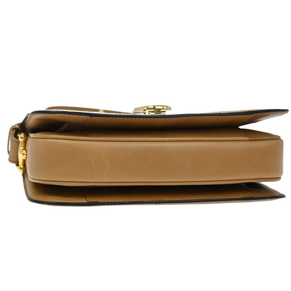 Celine Vintage Horse Carriage C Macadam Shoulder Bag Canvas and Leather, BEIGE, CANVAS, Shoulder bag