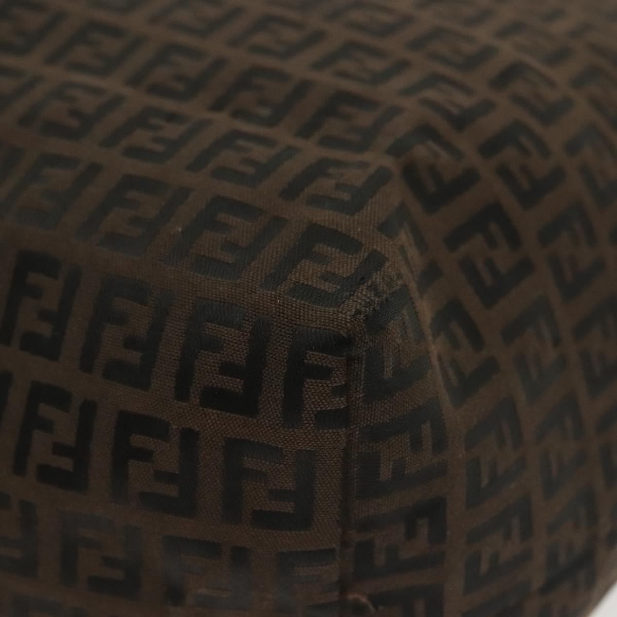 Fendi Roll Tote Zucchino Canvas, BROWN, CANVAS, Tote bag