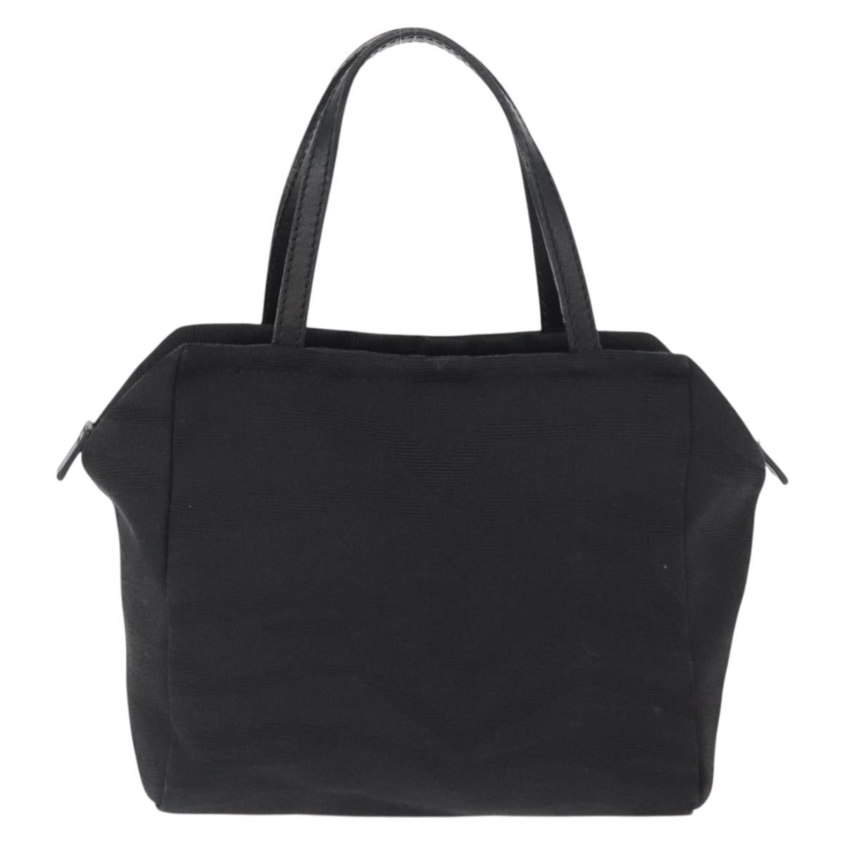 Fendi Vintage Handbag Canvas, Black, Canvas, Handbag