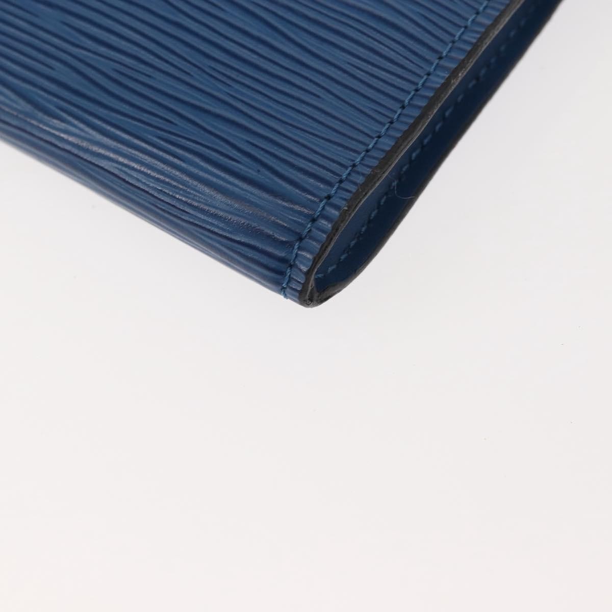 Louis Vuitton Pochette Accessoires Epi Leather, BLUE, LEATHER, Clutche & pouche