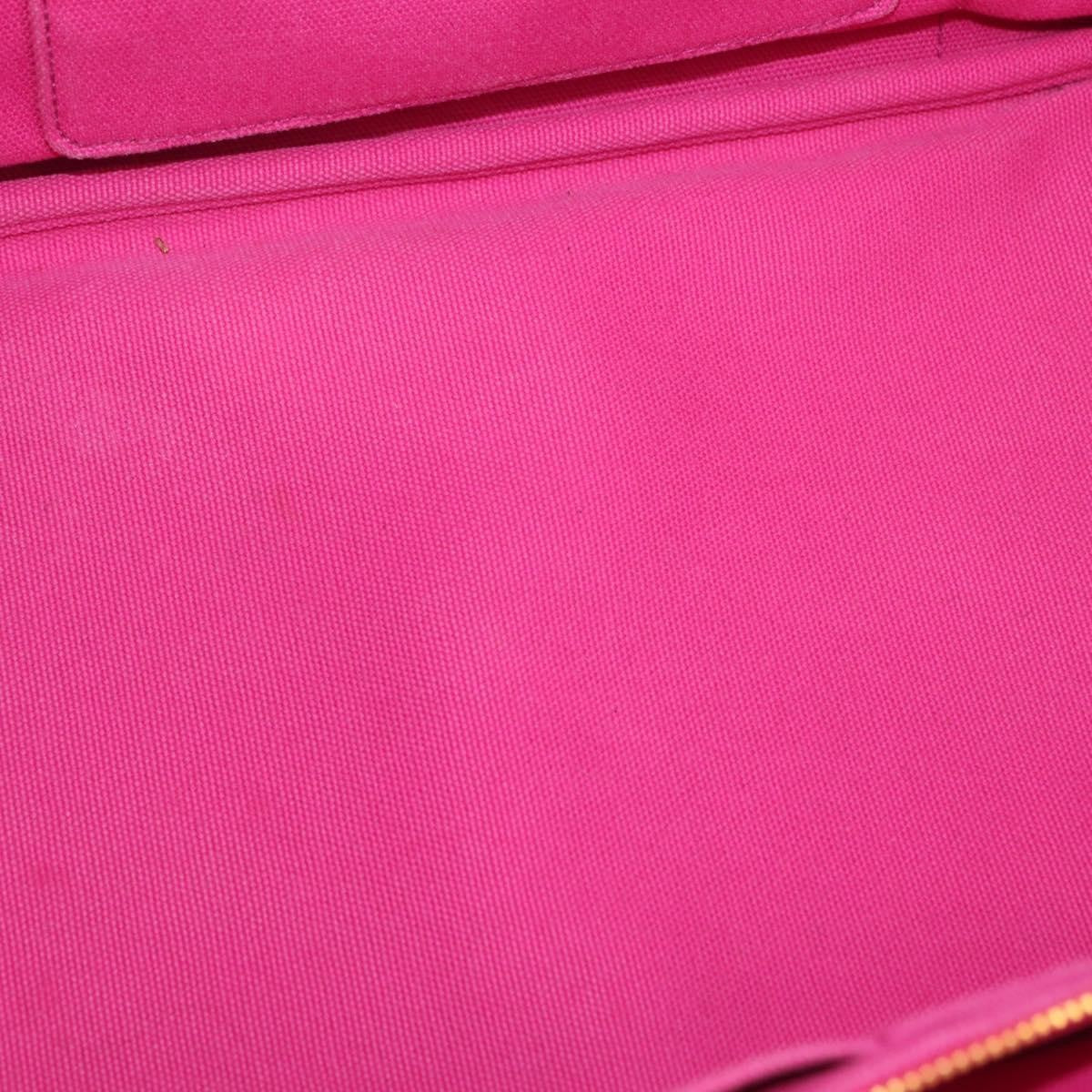 Prada Canapa Open Tote Canvas, PINK, CANVAS, Tote bag