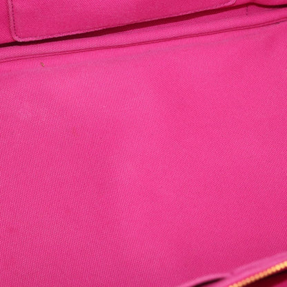 Prada Canapa Open Tote Canvas, PINK, CANVAS, Tote bag
