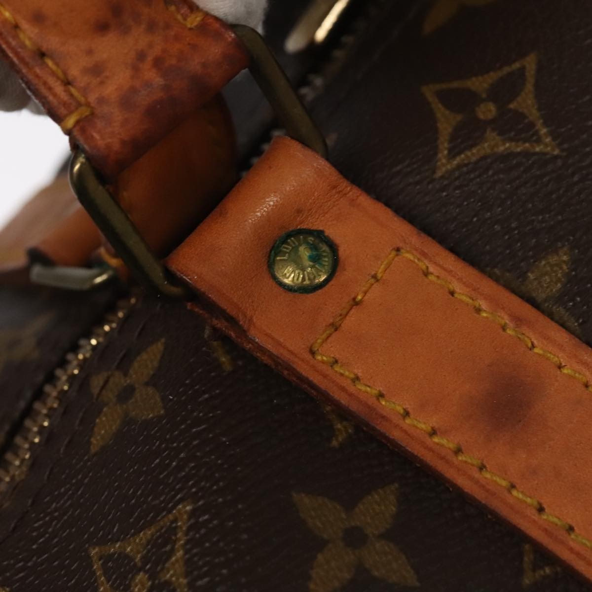 Louis Vuitton Keepall Bandouliere Bag Monogram Canvas, BROWN, CANVAS, Travel bag