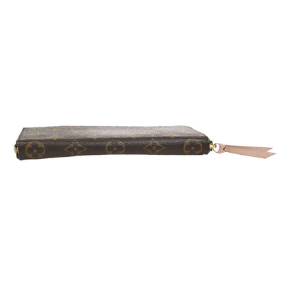 Louis Vuitton Clemence Wallet Monogram Canvas, BROWN, LEATHER, Wallets